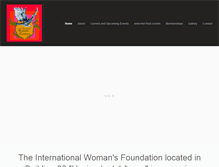 Tablet Screenshot of internationalwomansfoundation.org